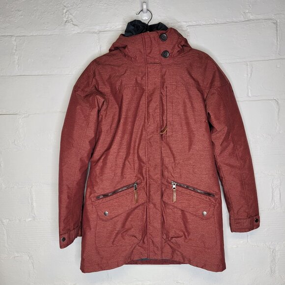 Columbia Jackets & Blazers - Columbia Interchange Omni Heat Carson Women's Medium Jacket Coat Rust Red